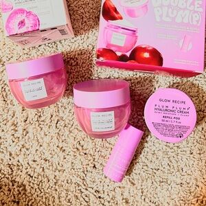 Glow Recipe 3 full size Plum cream bundle